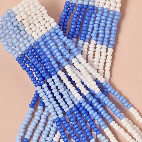 🌺🎉HP🎉🌺 NWT Anthropologie Casa Clara Beaded Tassel Earrings - Picture 15 of 16